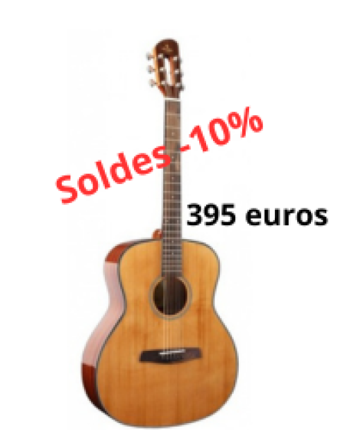 Guitare Folk Prodipe SGA200 Grand Auditorium Table C&egrave;dre Massif