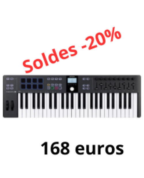 Clavier ma&icirc;tre Arturia KeyLab Essential 3 noir, 49 touches