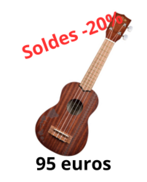 Ukul&eacute;l&eacute; Soprano Kala s&eacute;rie 15, grav&eacute; hawa&iuml;en 2, KA 15S-H2
