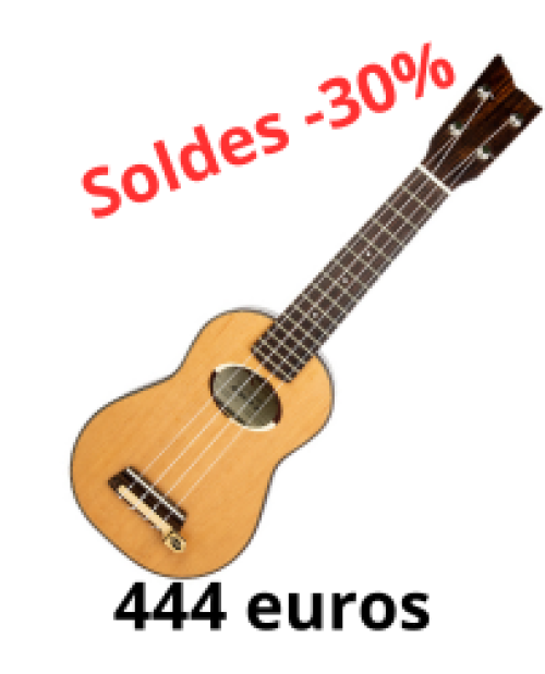 Ukul&eacute;l&eacute; Soprano Kremona Coco, c&egrave;dre massif