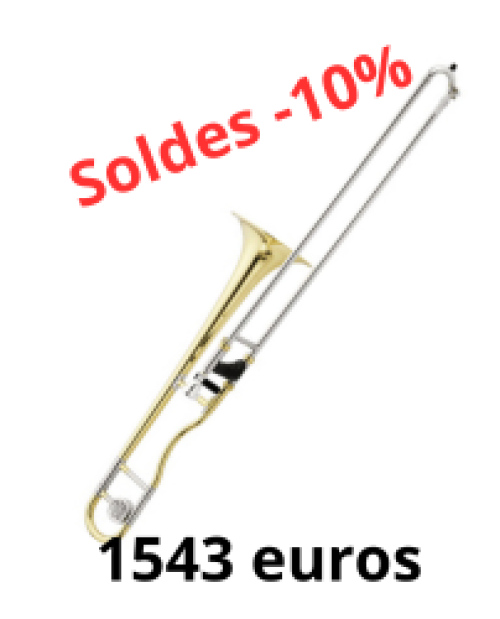 Trombone Sib Fa petite perce Jupiter 710 FRQ Ergonomic verni
