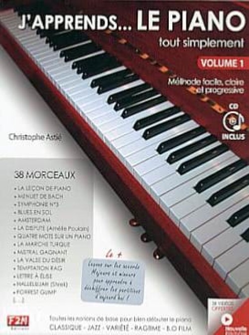 J'apprends le piano tout simplement, ASTIE Volume 1