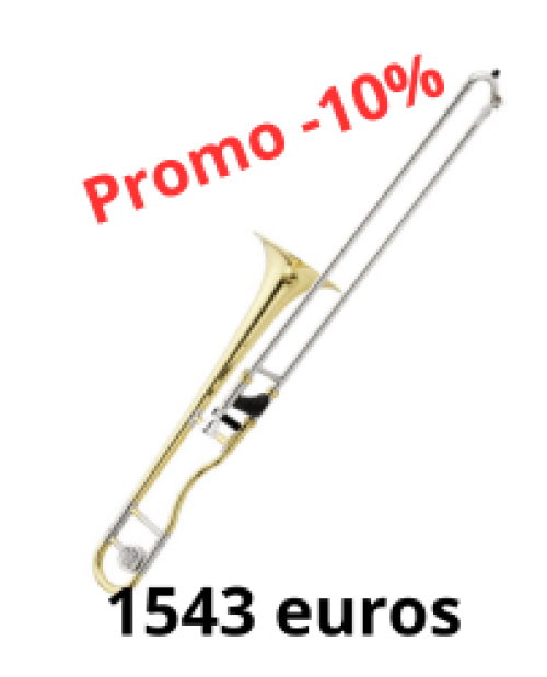 Trombone Sib Fa petite perce Jupiter 710 FRQ Ergonomic verni